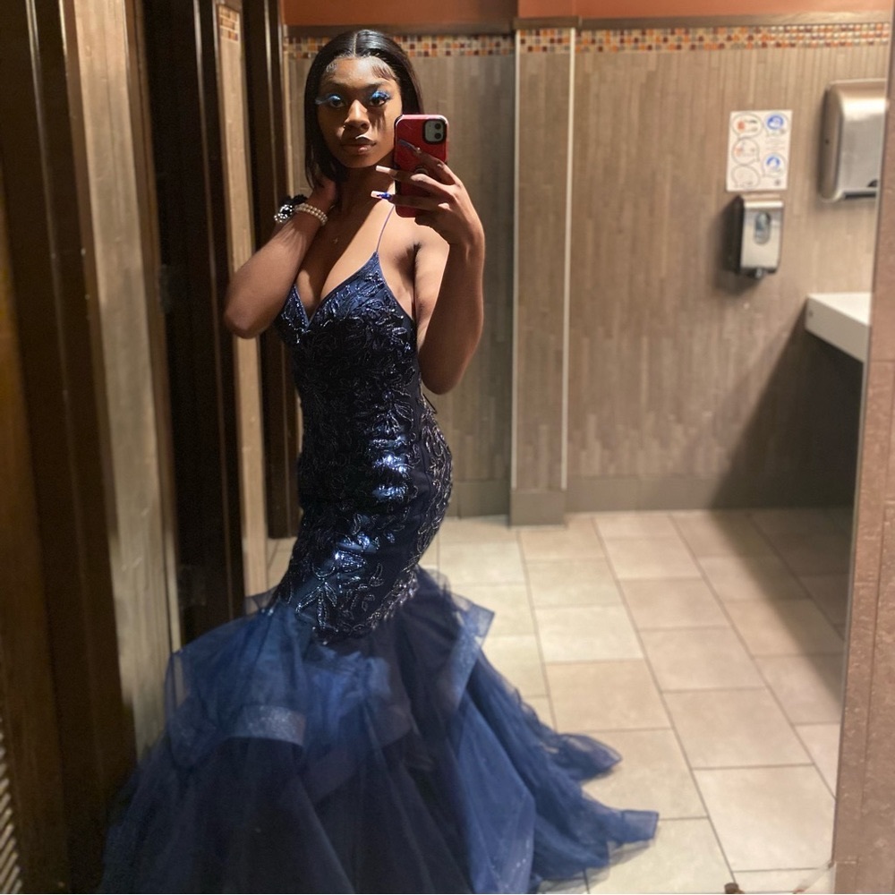 Long Mermaid Prom Dress with Sequin